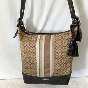 Coach Legacy duffle stripe shoulder bag